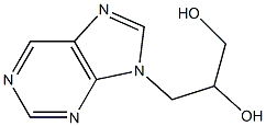 3-(9H-purin-9-yl)propane-1,2-diol 结构式