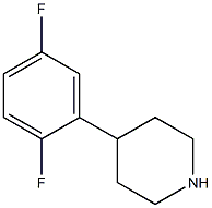 4-(2,5-difluorophenyl)piperidine 结构式