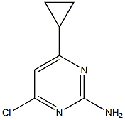 4-chloro-6-cyclopropylpyrimidin-2-amine 结构式