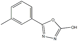 5-(3-methylphenyl)-1,3,4-oxadiazol-2-ol 结构式