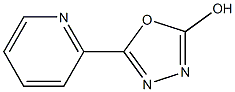 5-pyridin-2-yl-1,3,4-oxadiazol-2-ol 结构式