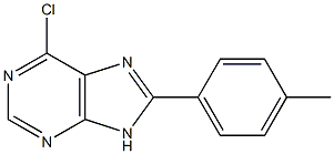 6-chloro-8-(4-methylphenyl)-9H-purine 结构式