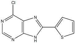 6-chloro-8-thiophen-2-yl-9H-purine 结构式