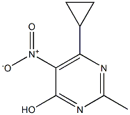 6-cyclopropyl-2-methyl-5-nitropyrimidin-4-ol 结构式