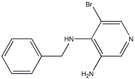 N4-benzyl-5-bromopyridine-3,4-diamine 结构式