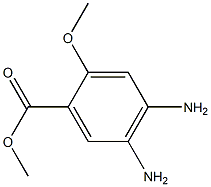4,5-二氨基-2-甲氧基苯甲酸甲酯 结构式
