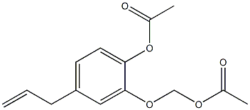 1-乙酰氧丁香酚乙酸酯 结构式
