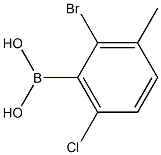 2-溴-6-氯-3-甲基苯硼酸 结构式