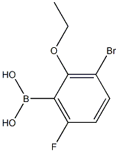3-溴-2-乙氧基-6-氟苯硼酸 结构式