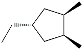 1,cis-2-dimethyl-trans-4-ethylcyclopentane 结构式