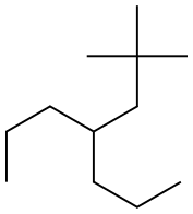 2,2-dimethyl-4-propylheptane 结构式