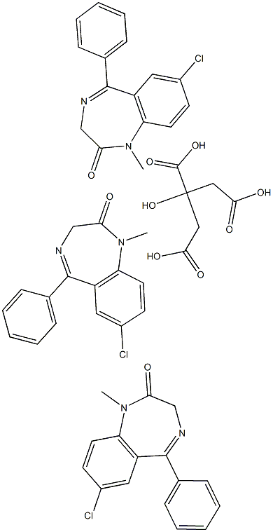 TRI-SALIUM CITRATE 结构式