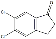 5,6-DICHLORO-2,3-DIHYDRO-1H-INDEN-1-ONE 结构式