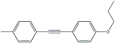 1-PROPYLOXY-4-[(4-METHYLPHENYL)ETHYNYL]BENZENE 结构式