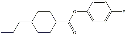 4-FLUOROPHENYL 4-PROPYLCYCLOHEXANECARBOXYLATE 结构式