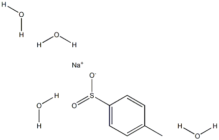 P-TOLUENE SULPHINIC ACID SODIUM SALT TETRAHYDRATE 结构式