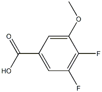 4,5-DIFLUORO-3-METHYOXYBENZOIC ACID 结构式