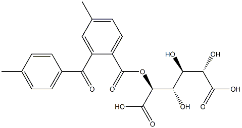 DI-O-TOLUOYL-D-TARARIC ACID 结构式