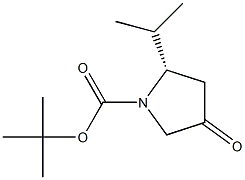 N-BOC-(2S)-2-ISOPROPYL-4-OXOPYRROLIDINE 结构式