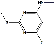 6-CHLORO-N-METHYL-2-(METHYLTHIO)PYRIMIDIN-4-AMINE 结构式