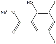 3,5-二碘柳酸鈉 结构式