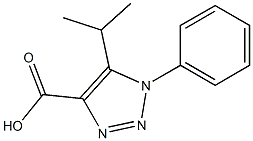 5-Isopropyl-1-phenyl-1H-[1,	2,	3]triazole-4-carboxylic	acid 结构式