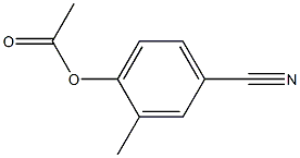 4-ACETOXY-3-METHYLBENZONITRILE 结构式