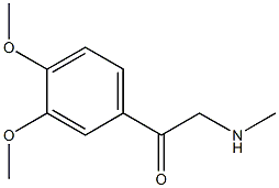 1-(3,4-DIMETHOXY-PHENYL)-2-METHYLAMINO-ETHANONE 结构式