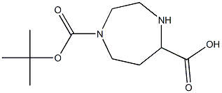 1-[(1,1-DIMETHYLETHOXY)CARBONYL]-1,4-DIAZEPANE-5-CARBOXYLICACID 结构式
