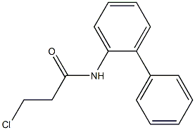 N-1,1''-BIPHENYL-2-YL-3-CHLOROPROPANAMIDE 结构式