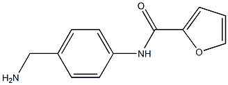 N-[4-(AMINOMETHYL)PHENYL]-2-FURAMIDE 结构式