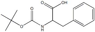 2-[(TERT-BUTOXYCARBONYL)AMINO]-3-PHENYLPROPANOIC ACID 结构式