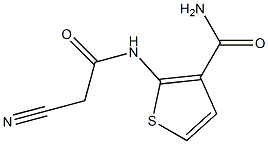 2-[(CYANOACETYL)AMINO]THIOPHENE-3-CARBOXAMIDE 结构式