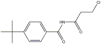 4-TERT-BUTYL-N-(3-CHLOROPROPANOYL)BENZAMIDE 结构式
