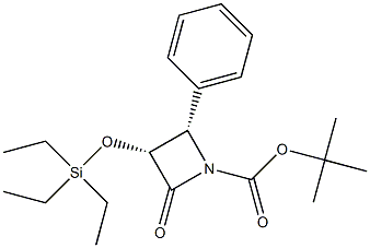 (3R,4S)-1-T-BUTOXYCARBONYL-3[(TRIETHYLSILY)OXY]-4-PHENYL-2-AZETIDINONE 结构式