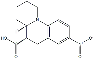 (4AR,5S)-8-NITRO-2,3,4,4A,5,6-HEXAHYDRO-1H-PYRIDO[1,2-A]QUINOLINE-5-CARBOXYLIC ACID 结构式