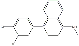 4-(3,4-DICHLOROPHENYL)-1-TETRAHYDRO-N-METHYL-1-NAPHTHALENAMINE 结构式