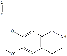 6,7-DIMETHOXY-1,2,3,4-TETRAHYDROISOQUINOLINE HYDROCHLORIDE 98+% T 结构式