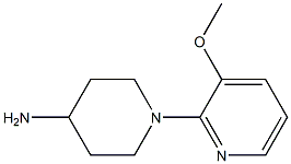 4-胺基-1-[(3-甲氧基-2-吡啶基)]哌啶 结构式