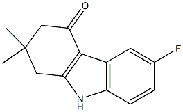 6-FLUORO-2,2-DIMETHYL-1,2,3,9-TETRAHYDRO-4H-CARBAZOL-4-ONE 结构式