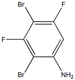 2,4-DIBROMO-3,5-DIFLUOROANILINE, 98+% 结构式