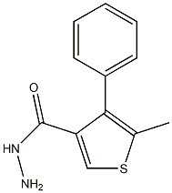 5-METHYL-4-PHENYLTHIOPHENE-3-CARBOHYDRAZIDE 结构式