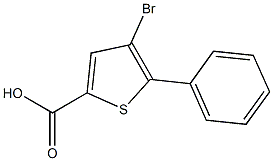 4-BROMO-5-PHENYLTHIOPHENE-2-CARBOXYLIC ACID 结构式