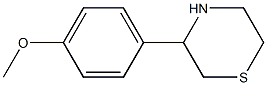 3-(4-METHOXYPHENYL)THIOMORPHOLINE, 95+% 结构式