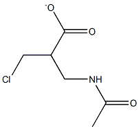 3-ACETYLAMINO-2-CHLORO-METHYL PROPIONATE 结构式