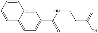 3-(2-NAPHTHOYLAMINO)PROPANOIC ACID 结构式