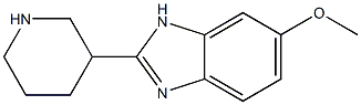 6-METHOXY-2-PIPERIDIN-3-YL-1H-BENZIMIDAZOLE 结构式