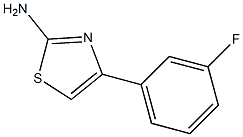 4-(3-FLUORO-PHENYL)-1,3-THIAZOL-2-YLAMINE 结构式