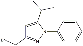 3-BROMOMETHYL-5-ISOPROPYL-N-PHENYL-PYRAZOLE 结构式