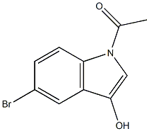 1-ACETYL-5-BROMOINDOLE-3-OL 95% (HPLC) 结构式